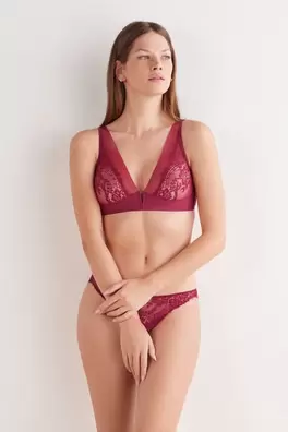 Sheer Glamour Triangle Bra