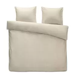 Comfort dekbedovertrek Daan - zandkleur - 240x200/220 cm
