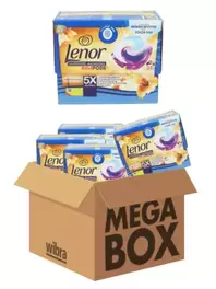 Lenor wasmiddel pods All-in-1 Amber & Orchidee megabox 64 pods