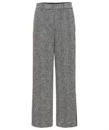 Rosner wide leg pantalon visgraat zijbies Mara