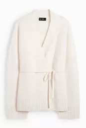 Cardigan with cashmere content - wool blend