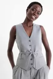 Business waistcoat - regular fit - pinstripes