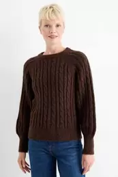 Jumper - cable knit pattern