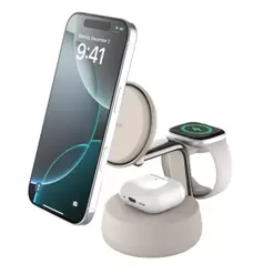 Belkin UltraCharge Pro 3-in-1 Qi2 Magnetische oplader - Sand