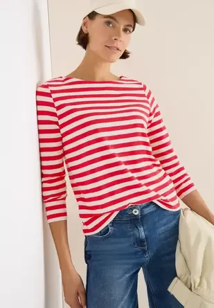 Gestreept basic shirt