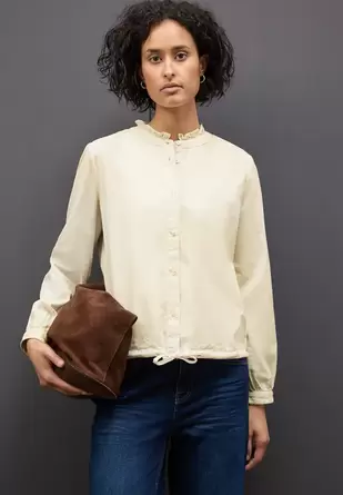 Corduroy blouse met koord