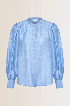 Blouse met pofmouwen