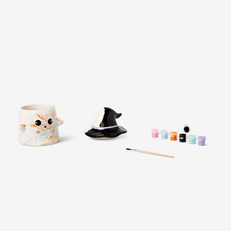 DIY spookmok met deksel en verf
