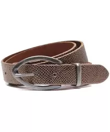 BeOne leren riem metallic punt gesp Python