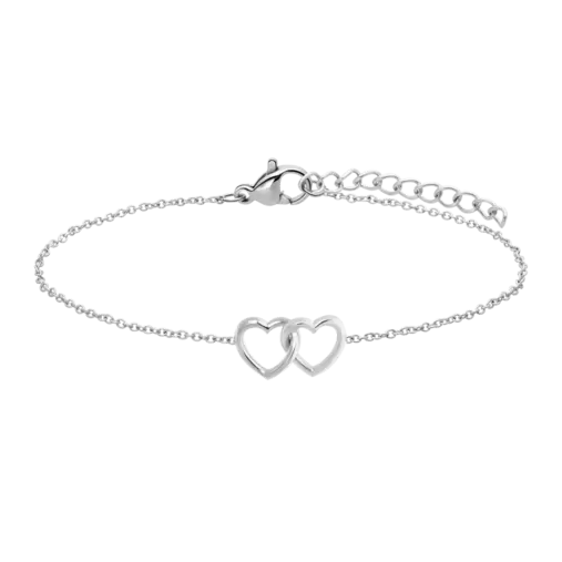 Zilveren armband 2 harten