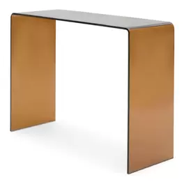 Console Lilla amber glass