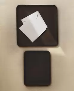 ZWART METALEN DIENBLAD