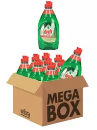 Dreft Platinum Quickwash afwasmiddel Original megabox 10 flessen