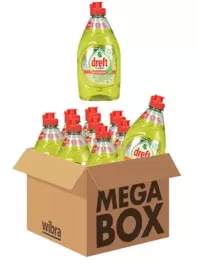 Dreft Platinum Quickwash afwasmiddel lemon megabox 10 flessen