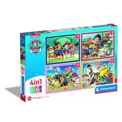 Clementoni Paw Patrol 4 in 1 puzzel 12, 16, 20, 24 stukjes