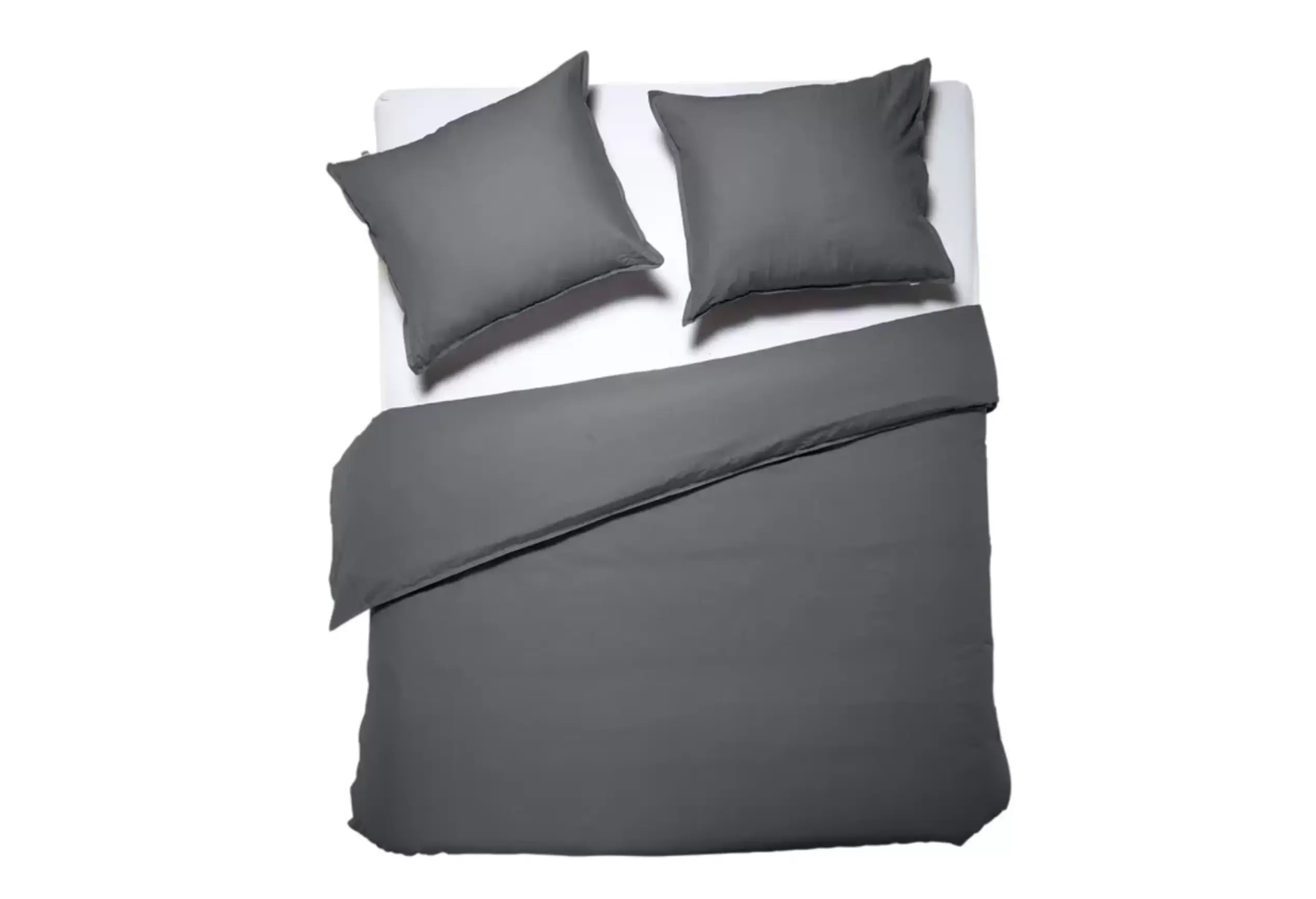 1+1 gratisDixxius Luxurious Dekbedovertrek Dark Grey