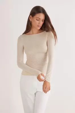 Boat Neck Modal Cashmere Ultralight Jumper