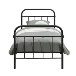 Bed Anne - mat antraciet - 90x200 cm