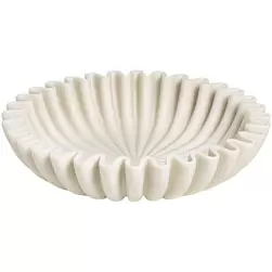 Decoratieve schaal Wave - off-white - Ø25 cm