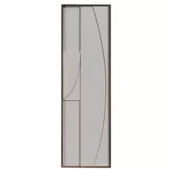 Wanddecoratie Abstract - off-white - MDF - 115x35 cm