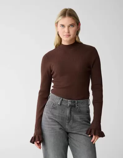 Frill Top Donkerbruin