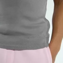 Tank top with round neck