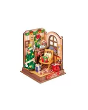 Robotime miniatuur DIY kit - Christmas Fireplace
