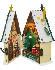 Robotime miniatuur DIY kit - Twinkling Christmas House