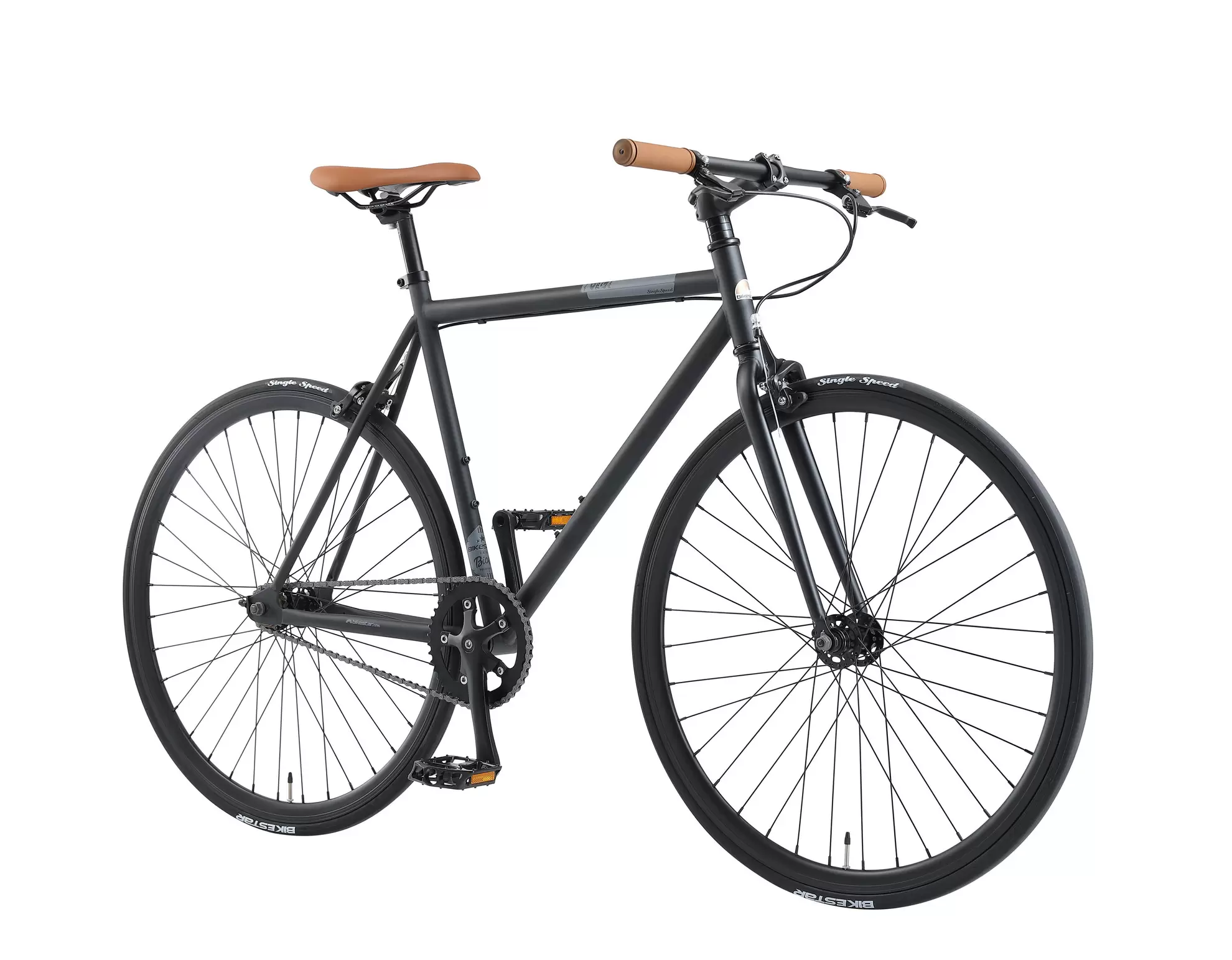 BIKESTAR Aluminium stadsfiets single speed 28"