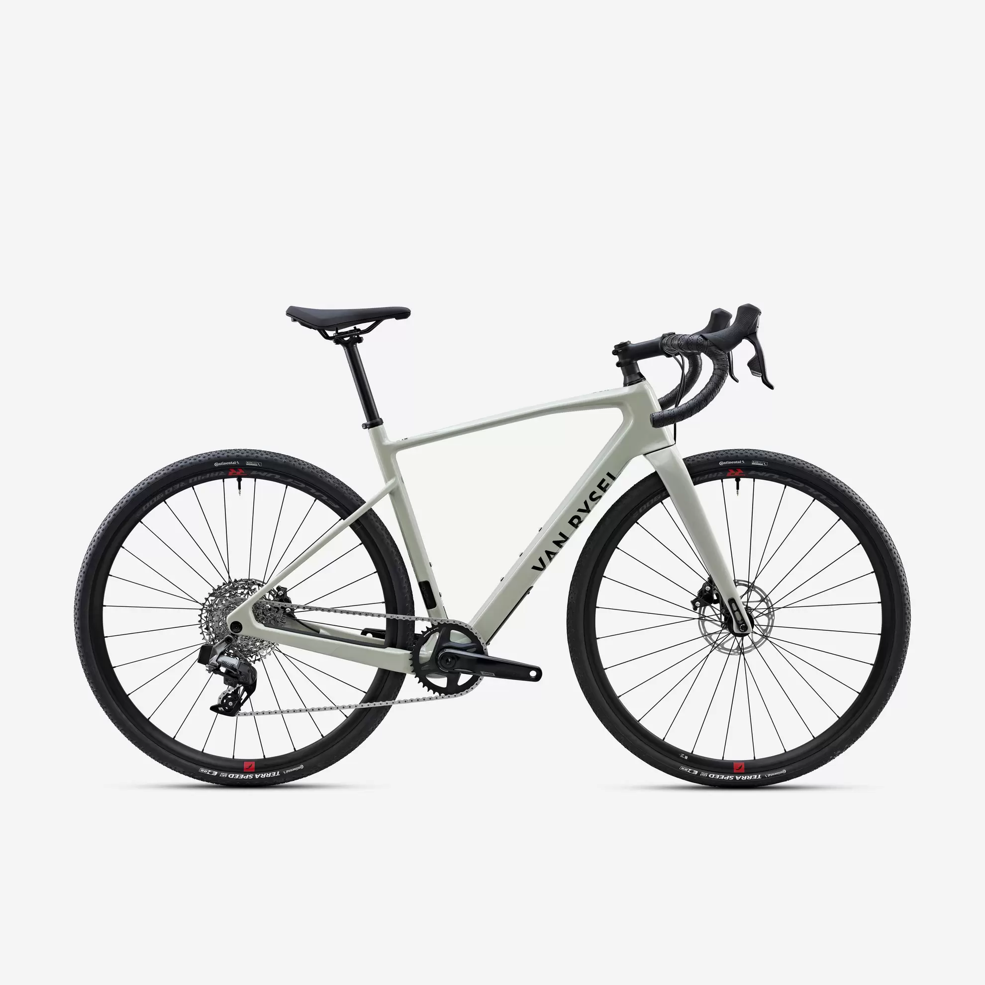 VAN RYSEL Gravelbike GCR SRAM Rival AXS saliegroen