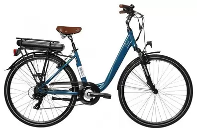 BICYKLET Bicyklet Claude Elektrische Stadsfiets Shimano Tourney 7S 500 Wh 700 mm Teal Bru