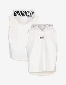 Sweatshirt - Regular fit - wit