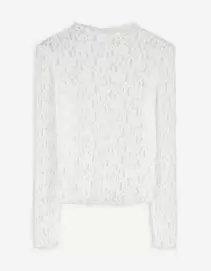 Shirt - Met kant - wit