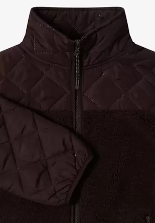 Teddy jas met gewatteerde details