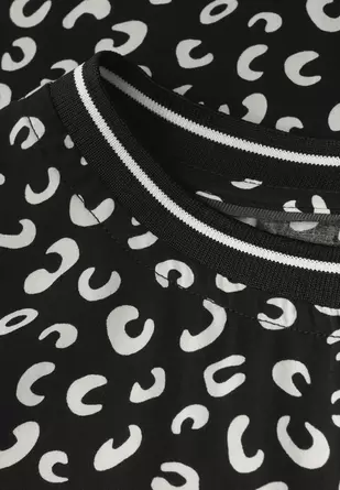 Bedrukte blouse met tape details