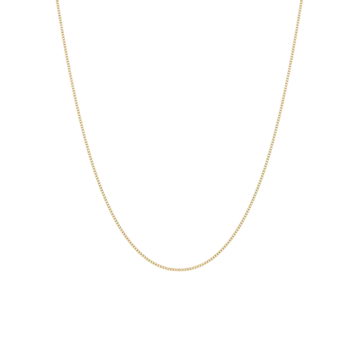 Stalen goldplated schakelketting 1mm