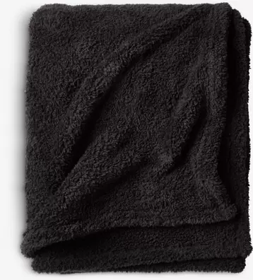 Fleeceplaid HASSELURT 130x170 zwart