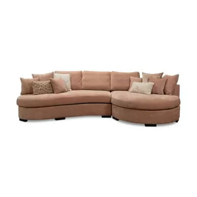Loungebank Bibi Ottomaan rond + Divan rond