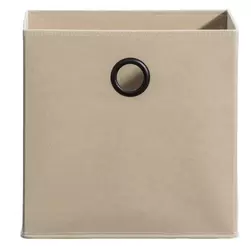 Opbergbox Kenzi stof - zandkleur - 31x31x31 cm