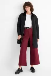 Pantalon - high waist - wide leg
