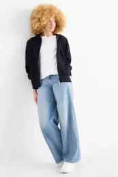 Wide leg jeans - mid waist