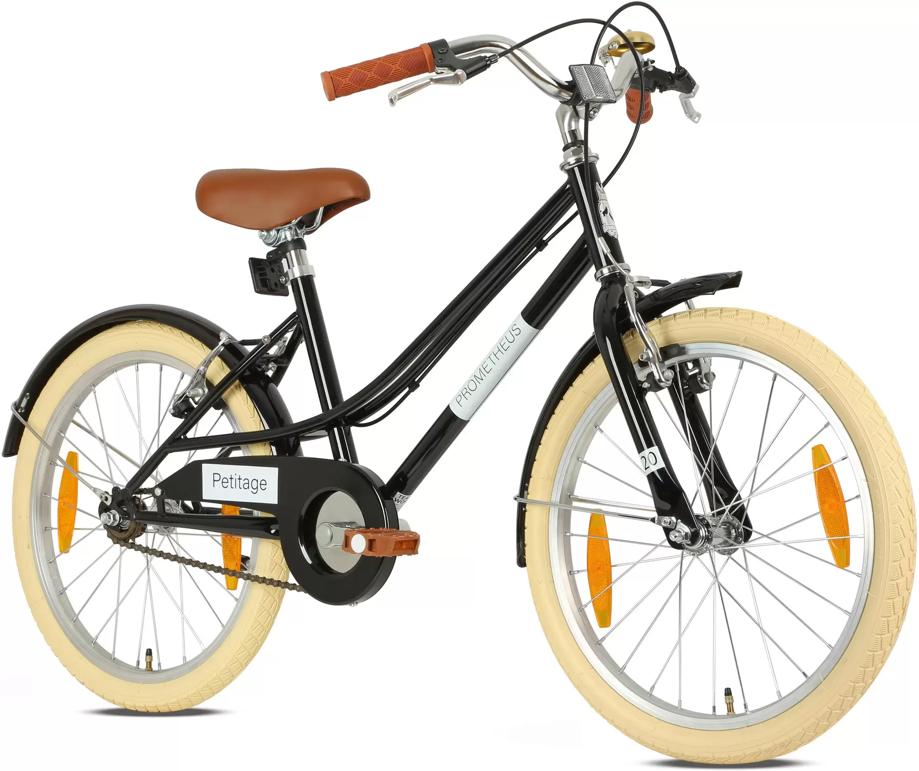 PROMETHEUS BICYCLES Kinderfiets 20 inch vanaf 6 -7 jaar – Retro/Vintage look, V-brake & standaard