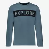 Unsigned jongens shirt met opdruk blauw