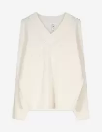 Trui - V-hals - beige