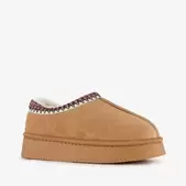 Thu!s lage kinder pantoffels cognac