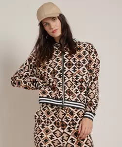 bomber jasje met all-over print