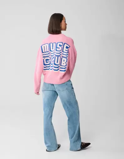 Muse Club Artwork Trui Roze