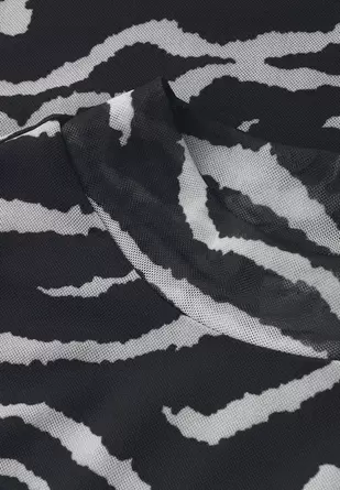 Shirt van mesh met patroon