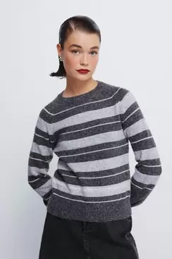Lurex striped jumper