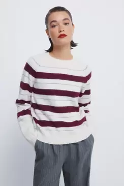 Lurex striped jumper